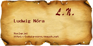Ludwig Nóra névjegykártya